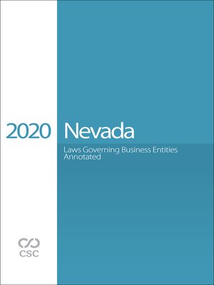 cover image of CSC&#174; Nevada Laws Governing Business Entities